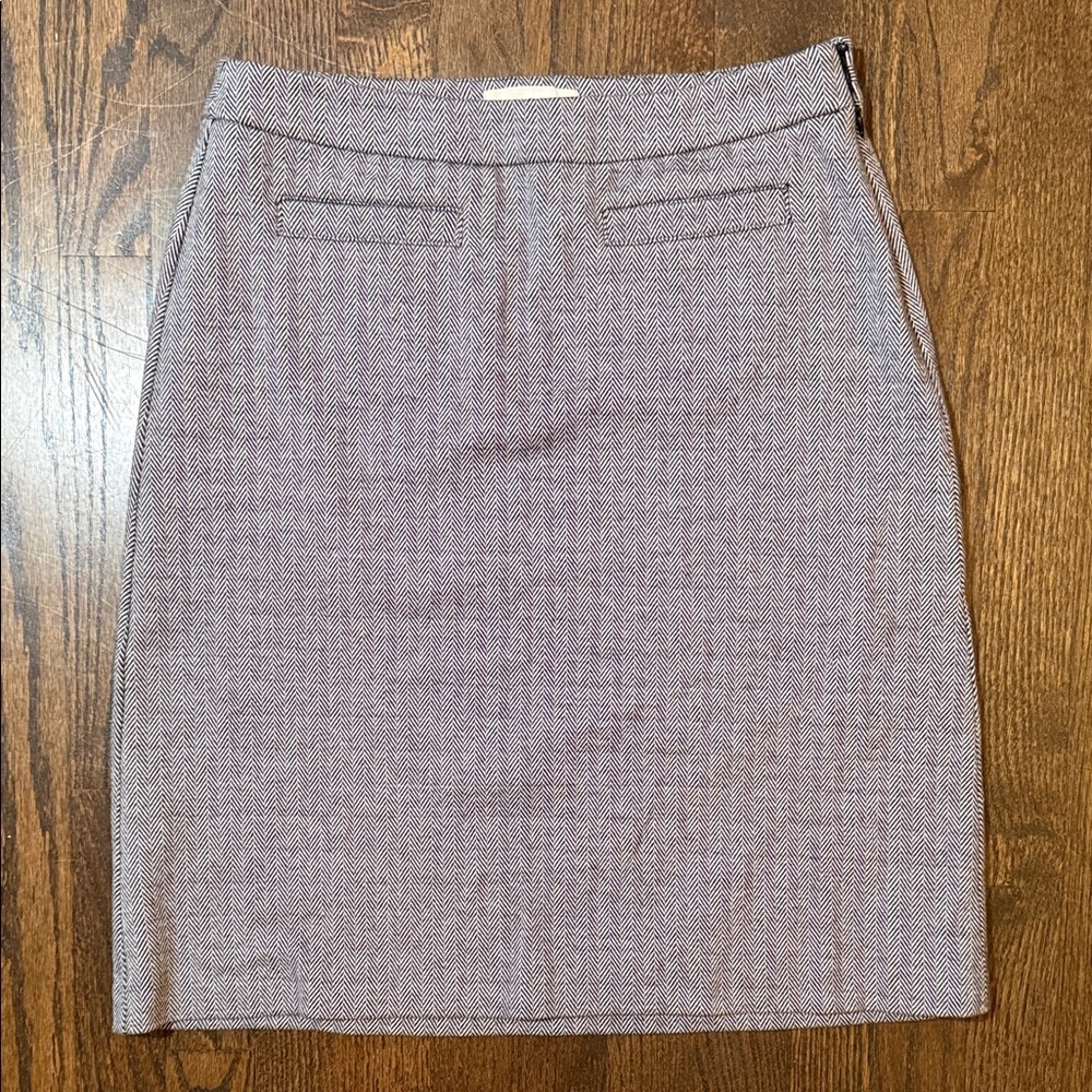 Talbots Classic Gray Pencil Skirt